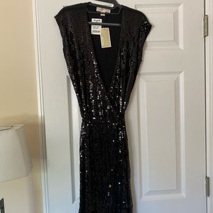 Sequin mid-length dress
